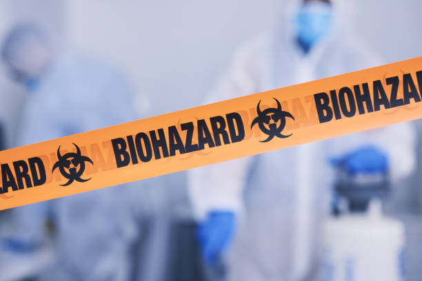 Professional Biohazard Cleanup technician working in Cliffside Park, NJ